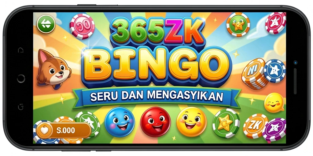 Tampilan gameplay seru saat bermain Bingo di 365ZK.
