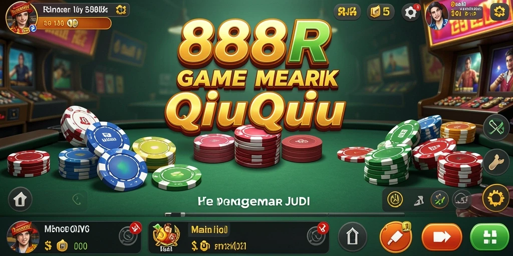 Tampilan gameplay seru QiuQiu di 888R.