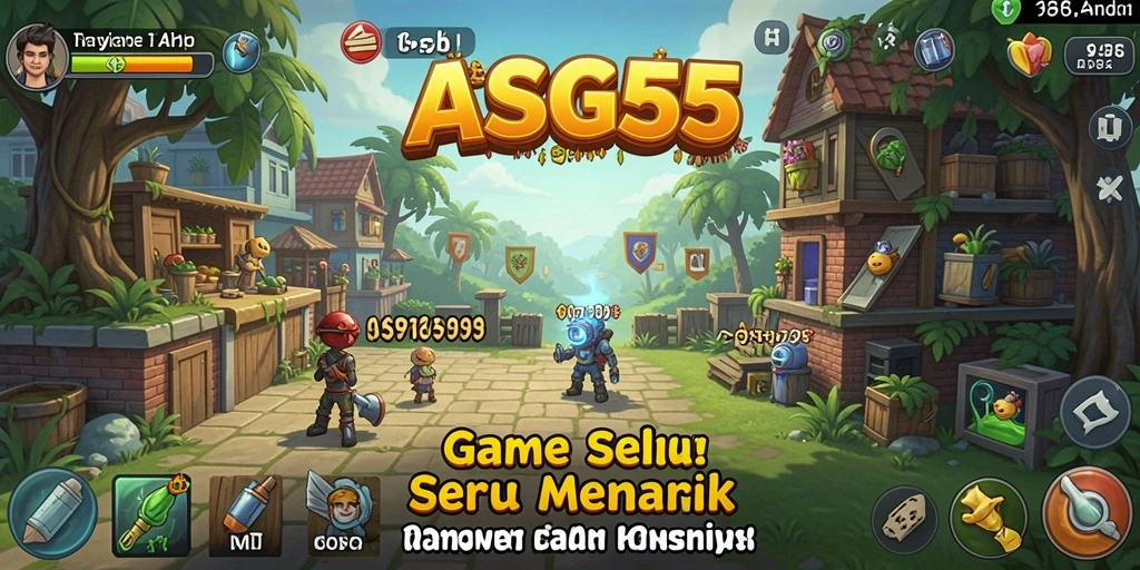 Tampilan gameplay ASG55 yang seru dengan fitur Idle.