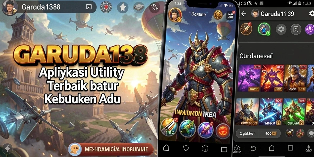 Tampilan antarmuka GARUDA138 yang sederhana dan fungsional.