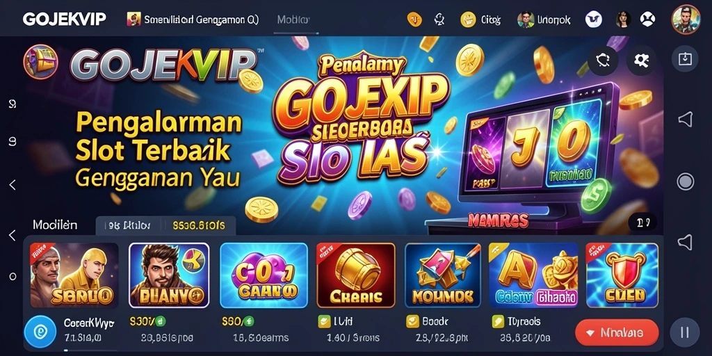 Gameplay seru di GOJEKVIP dengan gulungan slot yang menarik.