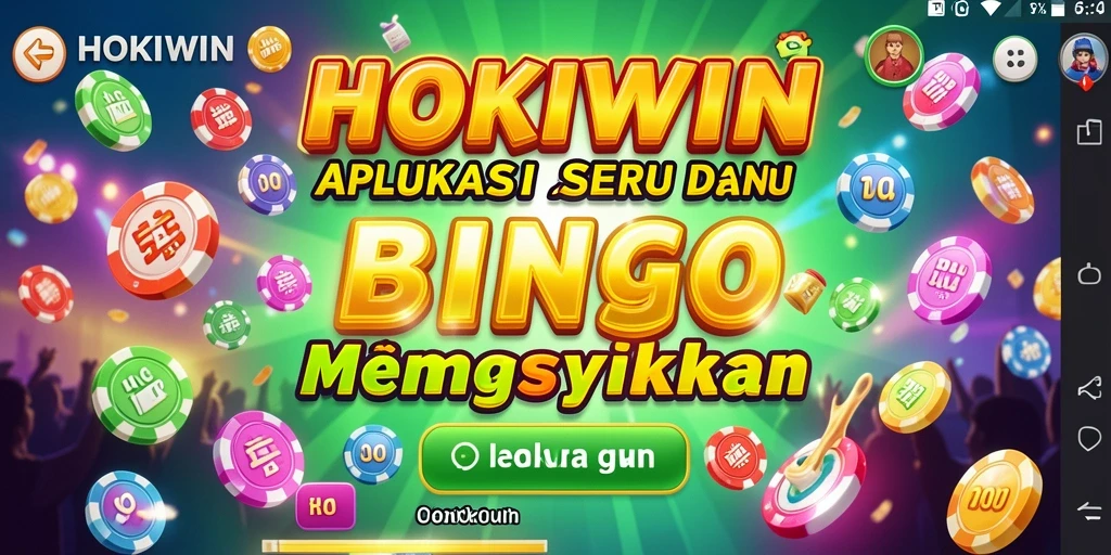Screenshot HOKIWIN menampilkan gameplay Bingo yang seru.