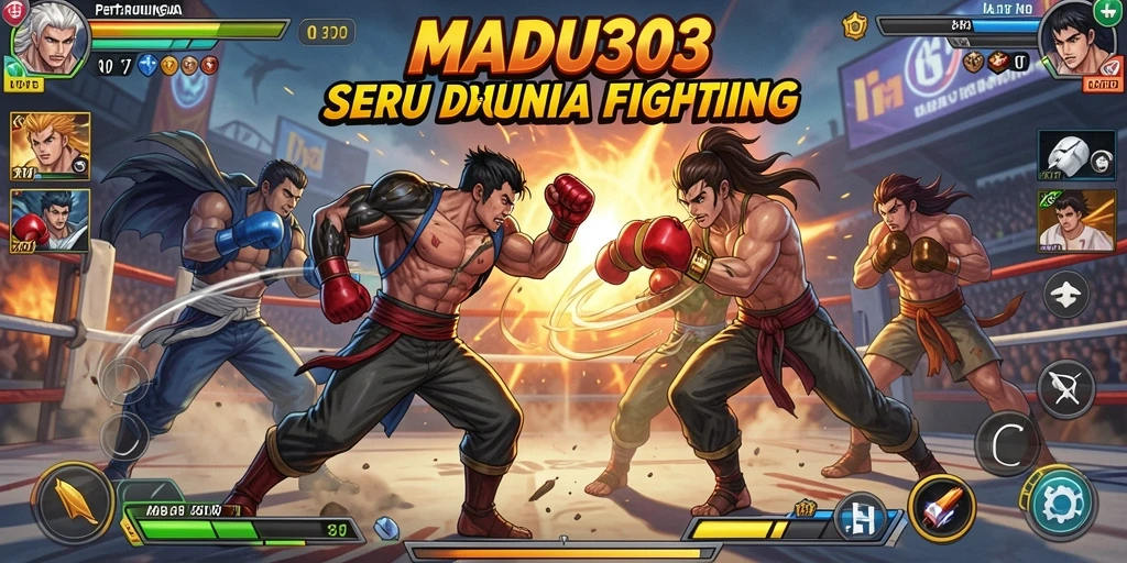Gameplay intens dengan pertarungan seru di MADU303.