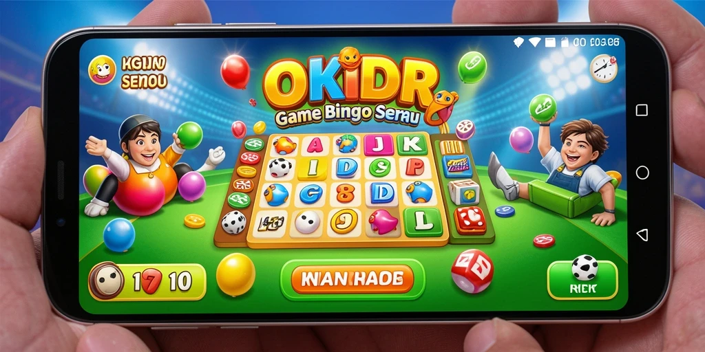Tampilan menarik dari gameplay Bingo dalam OKIDR.