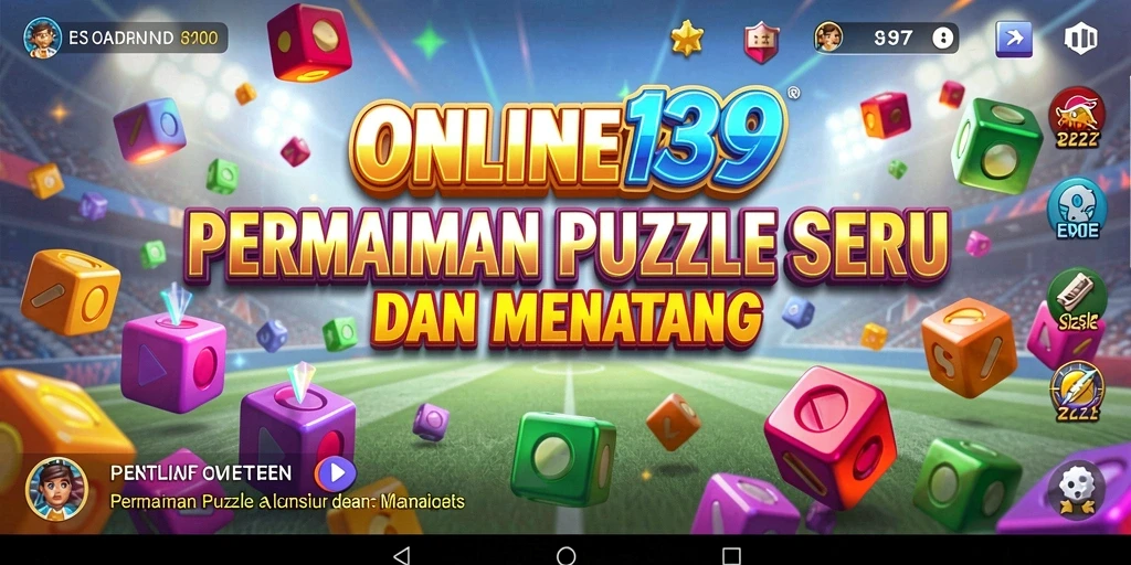 Gameplay ONLINE138 menampilkan teka-teki yang menarik dan berwarna-warni.